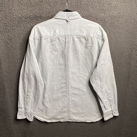 Rag & Bone Fit 3 Denim Button Shirt Light Wash Mens Size 2XL XXL - Picture 2 of 16